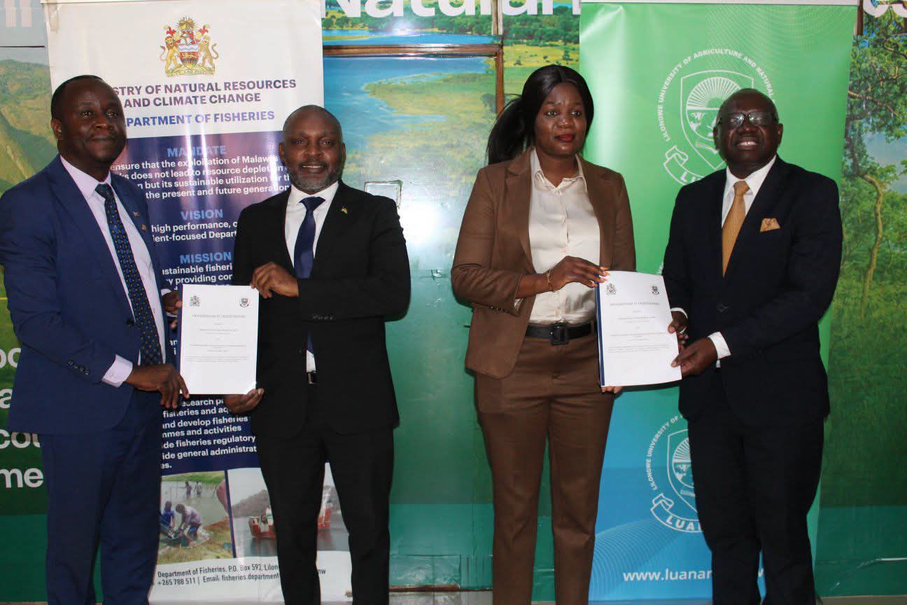 Wiskes signs MoU with LUANAR on natural resources collaboration