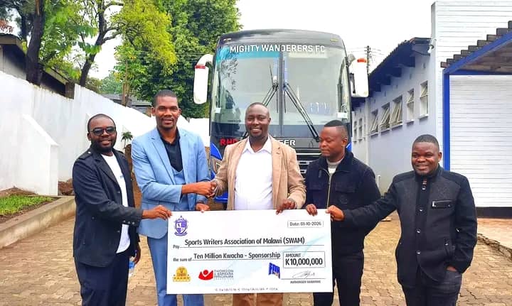 Wanderers FC gives K10m to support sports writers' annual meeting