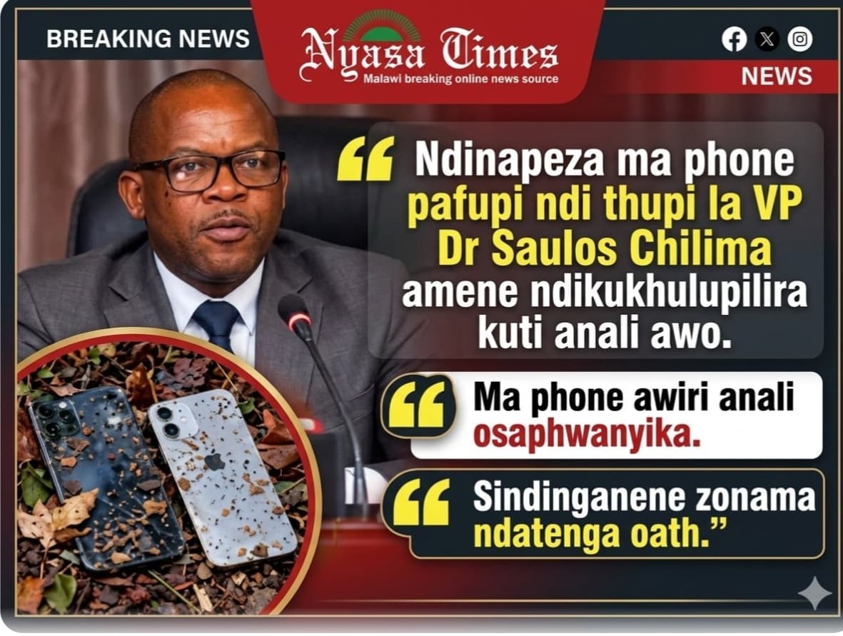 Police evidence on Chilima phones doesn't match up